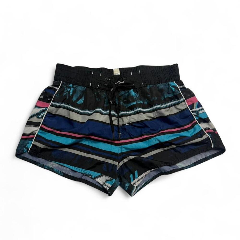 Diesel Coralrif Striped Vintage Swim Shorts Size Medium men